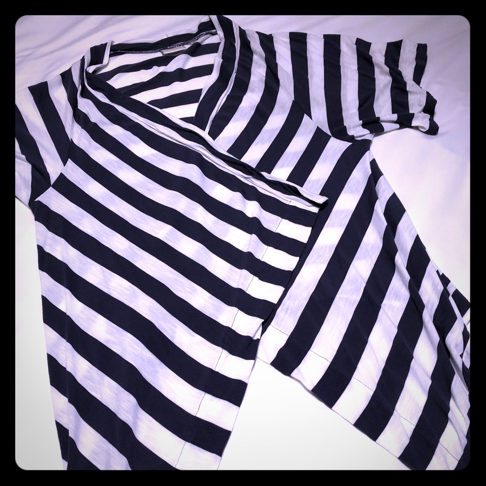 Navy and white striped wrap